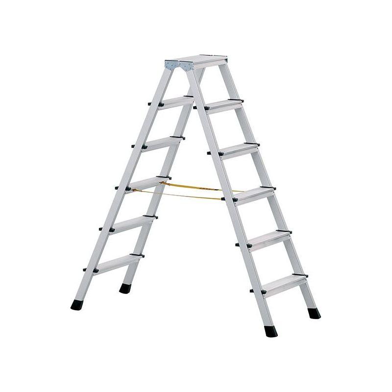 Zarges Anodised Double-Sided Steps, Open 1.67m 2 x 7 Rungs Zarges - RockBottom Northampton
