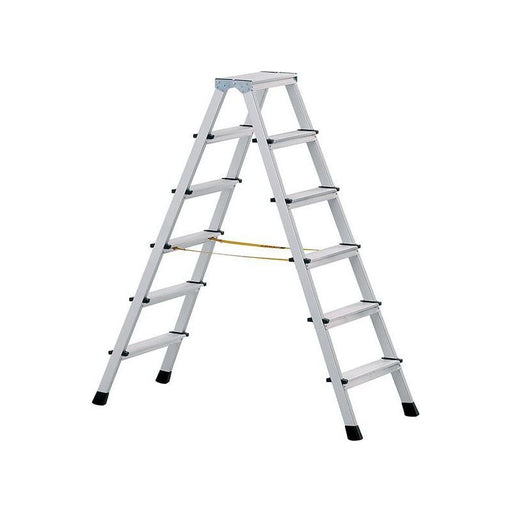 Zarges Anodised Double-Sided Steps, Open 1.67m 2 x 7 Rungs Zarges - RockBottom Northampton