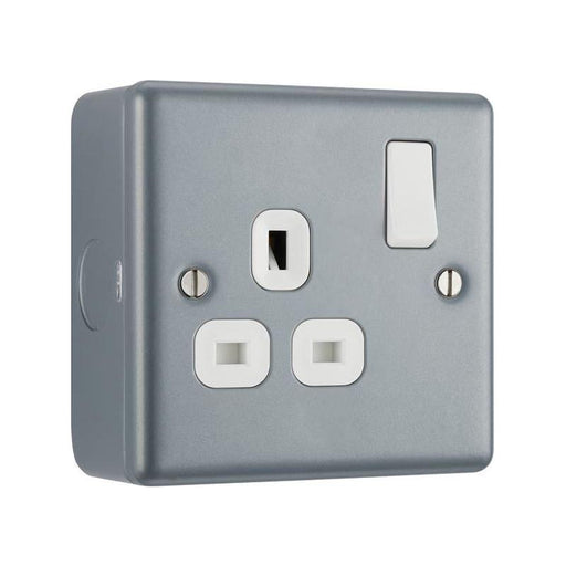 Masterplug Metal Clad Switched Socket 1-Gang 13A Masterplug - RockBottom Northampton