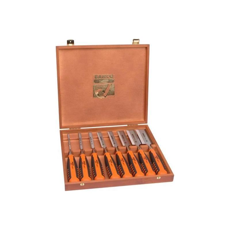 Bahco 424-P Bevel Edge Chisel Set, 8 Piece Bahco - RockBottom Northampton