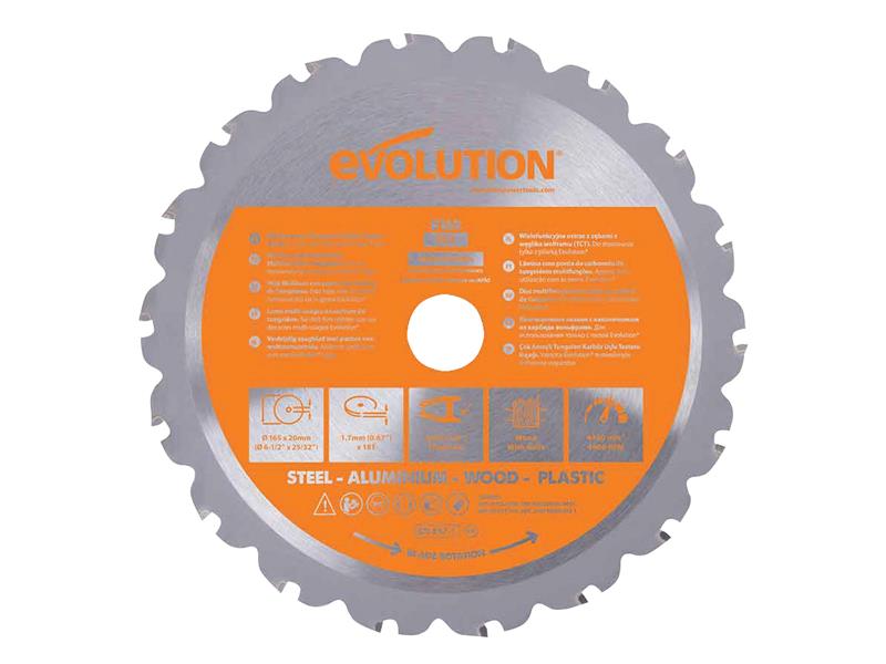 Evolution - Multi-Material Saw Blade 165 x 20mm x 18T