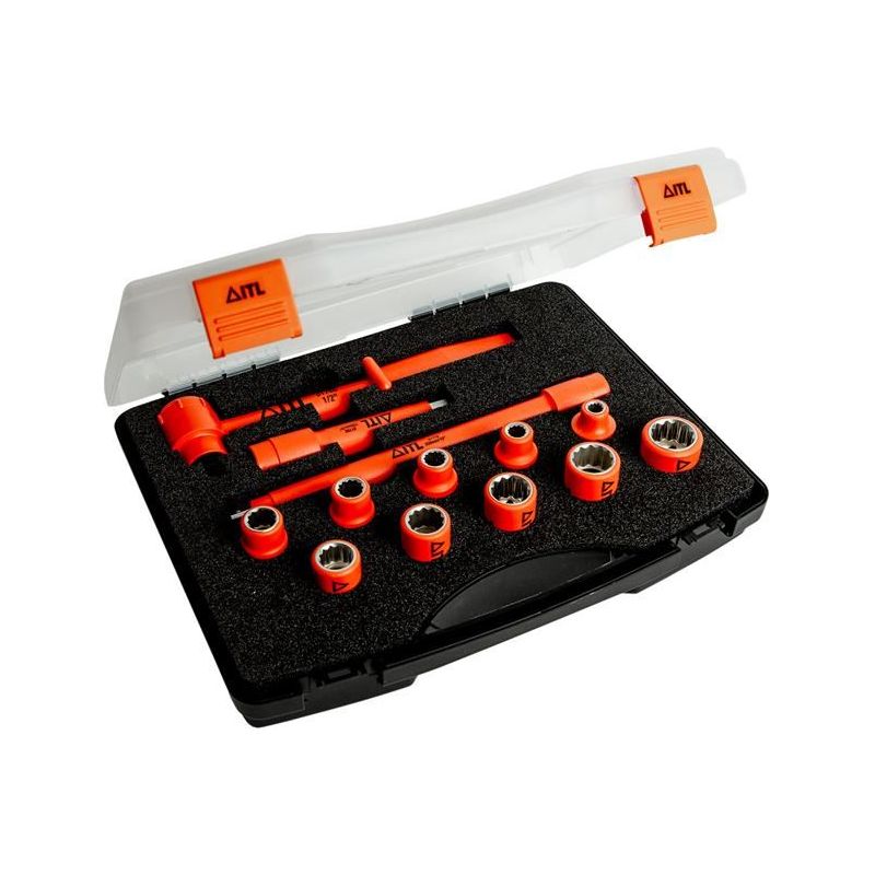 Itl Insulated Insulated 1/2in Drive Socket Set, 13 Piece ITL Insulated - RockBottom Northampton