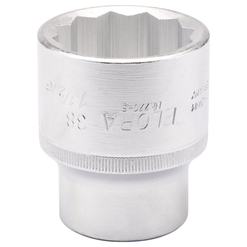 Draper Elora Bi-Hexagon Socket, 38mm-1.1/2" 3/4" Sq. Dr. 00814 Draper - Town Tools 