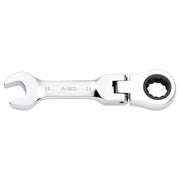 Draper HI-TORQ Metric Stubby Flexible Head Ratchet Combination Spanner, 11mm Draper - Town Tools