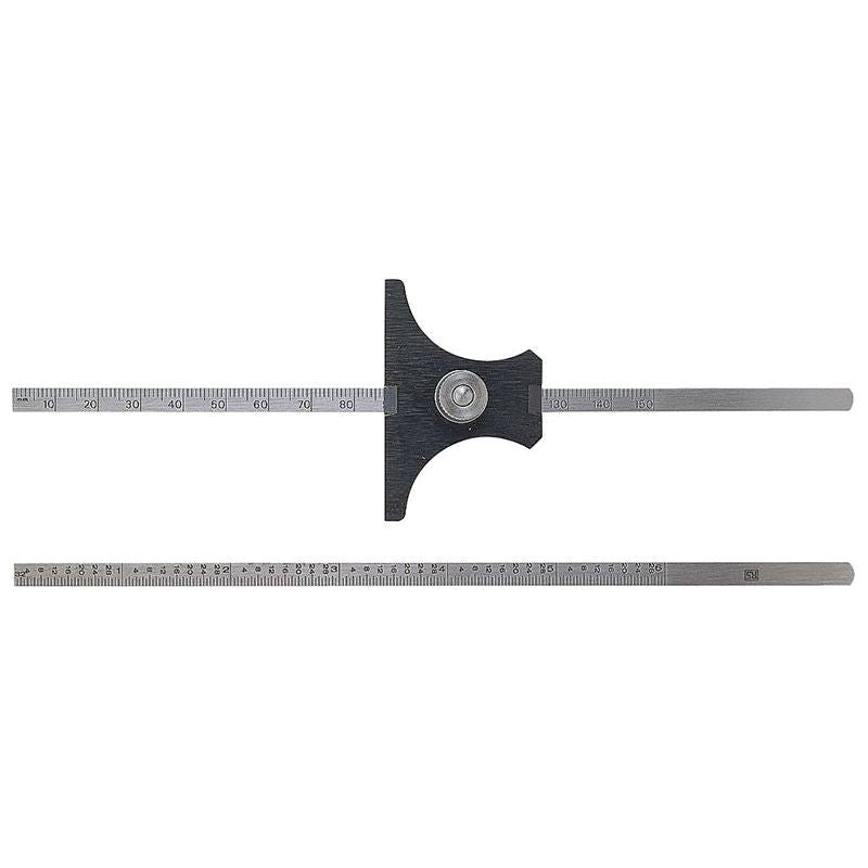 Moore & Wright Reversible Base Depth Gauge Metric/Imperial 0-6in Moore & Wright - RockBottom Northampton