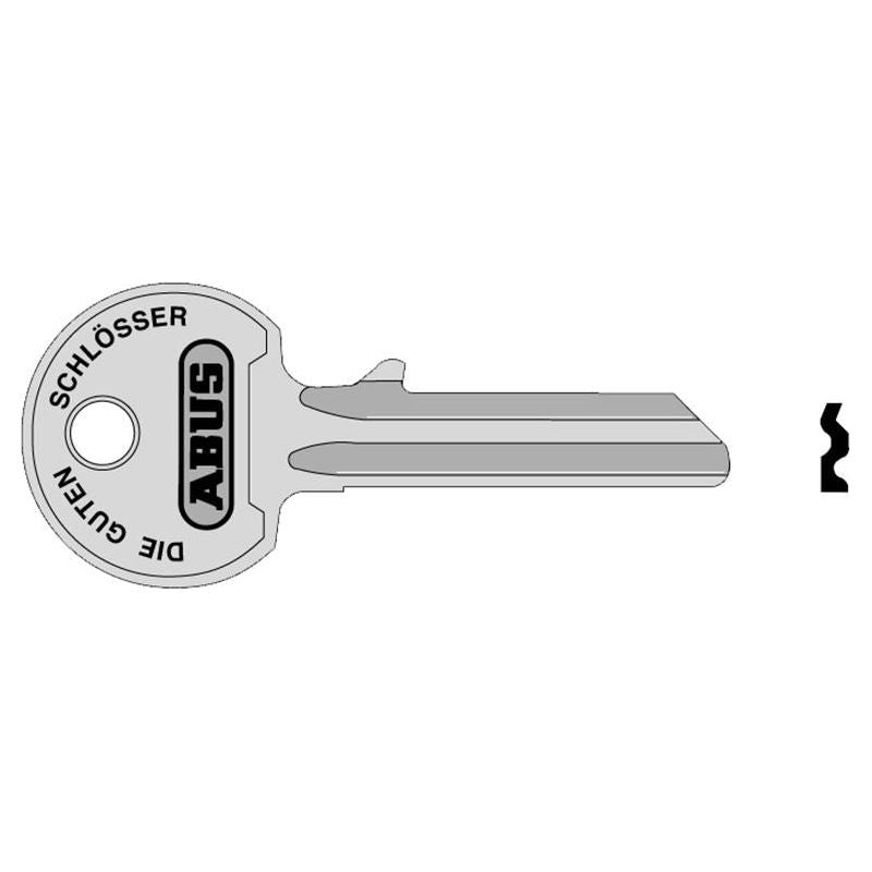Abus Mechanical 36/55 55mm Right Hand Key Blank ABUS Mechanical - RockBottom Northampton 