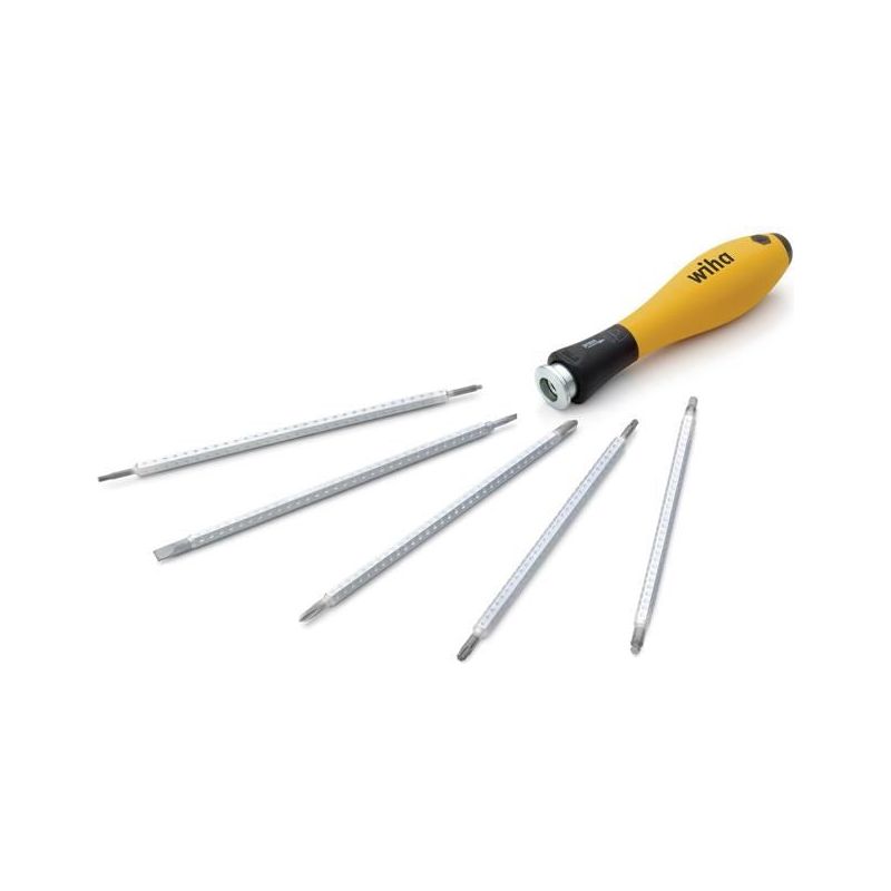 Wiha SYSTEM 4 SoftFinish® ESD Interchangeable Screwdriver Set, 12 Piece Wiha - RockBottom Northampton