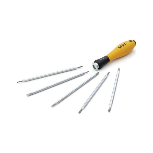 Wiha SYSTEM 4 SoftFinish® ESD Interchangeable Screwdriver Set, 12 Piece Wiha - RockBottom Northampton