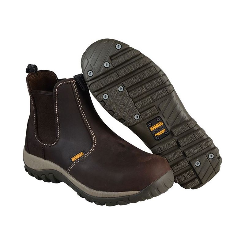 Dewalt Power Tools Radial Safety Boots Brown UK 8 EUR 42 DeWALT Power Tools - RockBottom Northampton