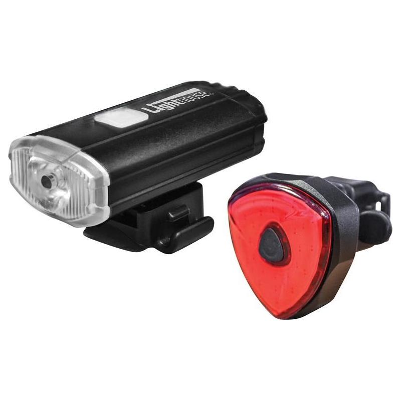 Lighthouse Elite Rechargeable LED Bike Light Set Lighthouse - RockBottom Northampton