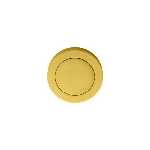 Escutcheon - Blank On Concealed Fix Round Rose - Polished Brass 51MM