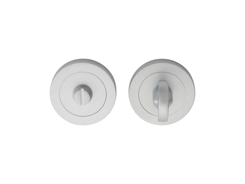 Turn & Release On Concealed Fix Round Rose(4.9 X 65Mm Spindle) - Satin Chrome 51MM