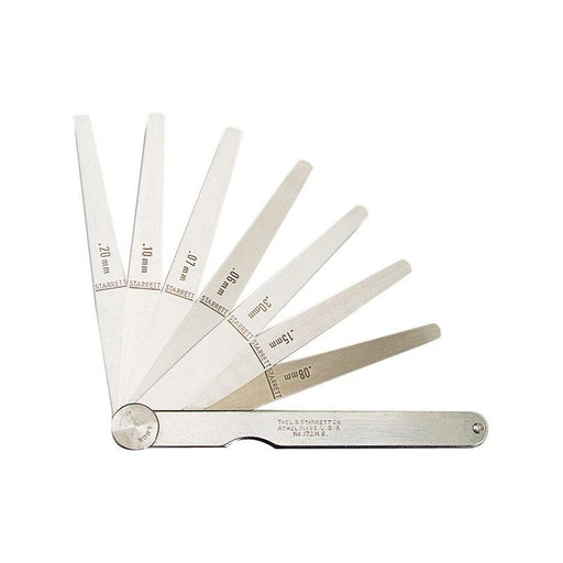 Starrett 173MA Feeler Gauge 13 Piece Set 0.03-0.5mm Starrett - RockBottom Nothampton