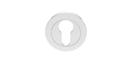 Escutcheon - Euro Profile On Concealed Fix Round Rose - Polished Chrome 51MM