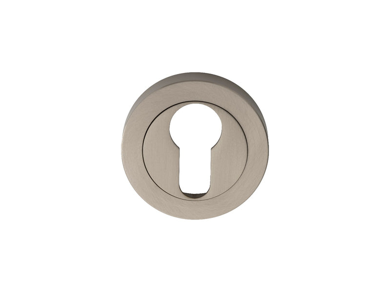 Escutcheon - Euro Profile On Concealed Fix Round Rose Nis (Satin Nickel) - Satin Nickel 52MM