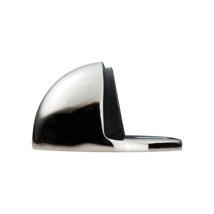 Floor Mounted Oval Doorstop - Polished Nickel 70MM