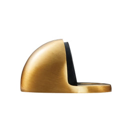 Floor Mounted Oval Doorstop - Satin Brass