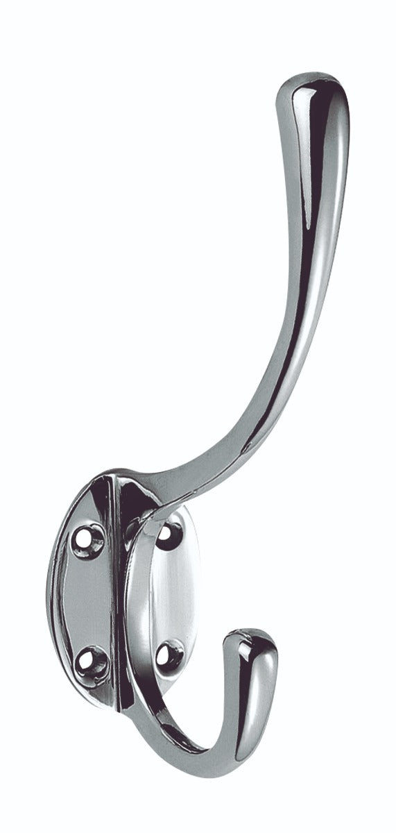 Victorian Hat & Coat Hook - Polished Chrome 127MM