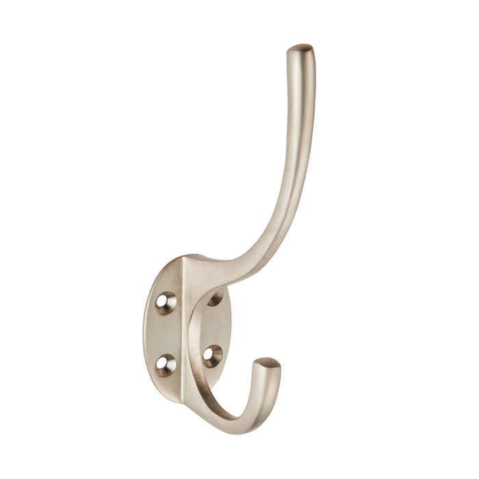 Victorian Hat & Coat Hook - Satin Nickel