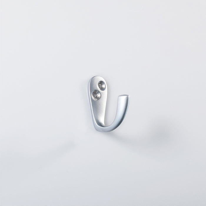 Victorian Single Robe Hook - Satin Chrome 45MM