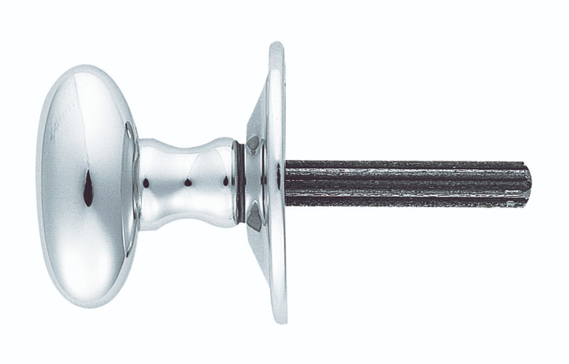 Thumbturn To Suit Rackbolt (Oval) - Spline Spindle - Polished Chrome 38MM