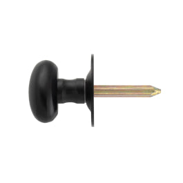 Thumbturn To Suit Rackbolt (Oval) - Spline Spindle - Matt Black 38MM