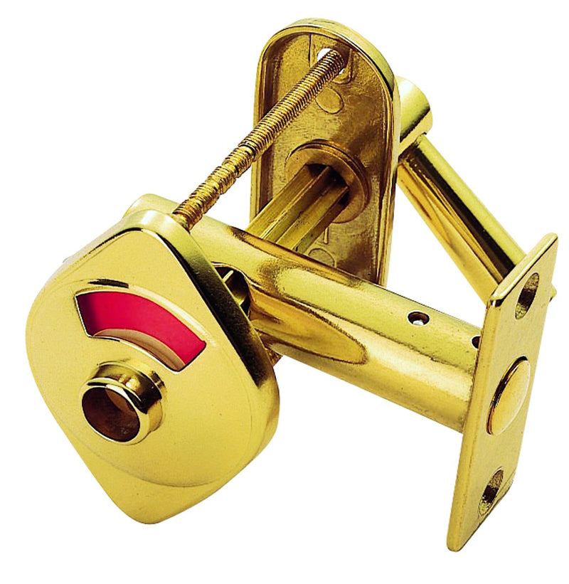 Indicator Bolt With Emergency Release - Polished Brass 57MM X 20MM