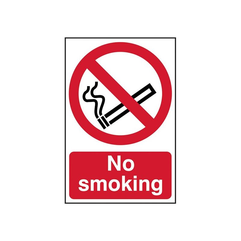 Scan No Smoking - PVC Sign 200 x 300mm Scan - RockBottom Nothampton