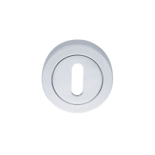 Escutcheon - Lock Profile On Concealed Fix Round Rose - Satin Chrome 51MM