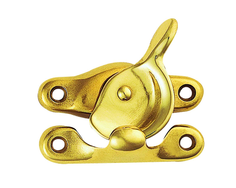 Sash Fastener (Fitch Pattern) - Polished Brass 64MM X 25MM