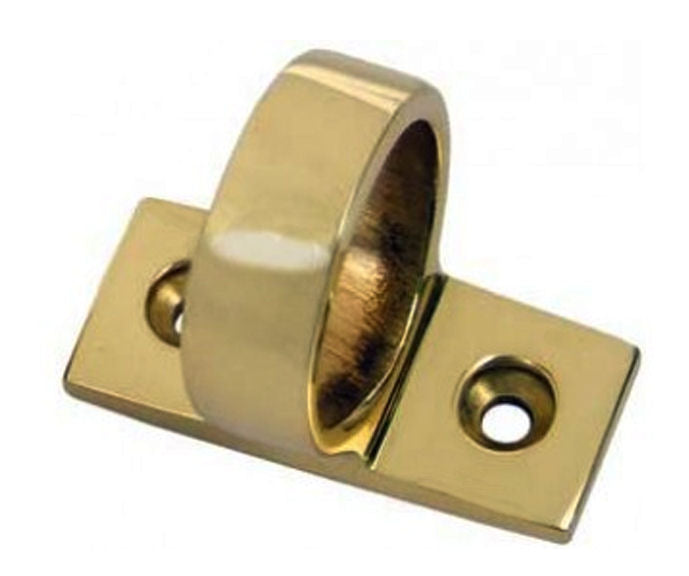 Ring Sash Lift (Horizontal Fix) - Polished Brass 45MM X 13MM