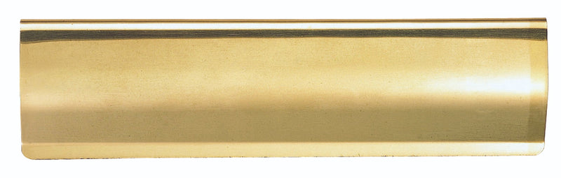 Letter Tidy - Curved Pattern - Polished Brass 300MM X 95MM