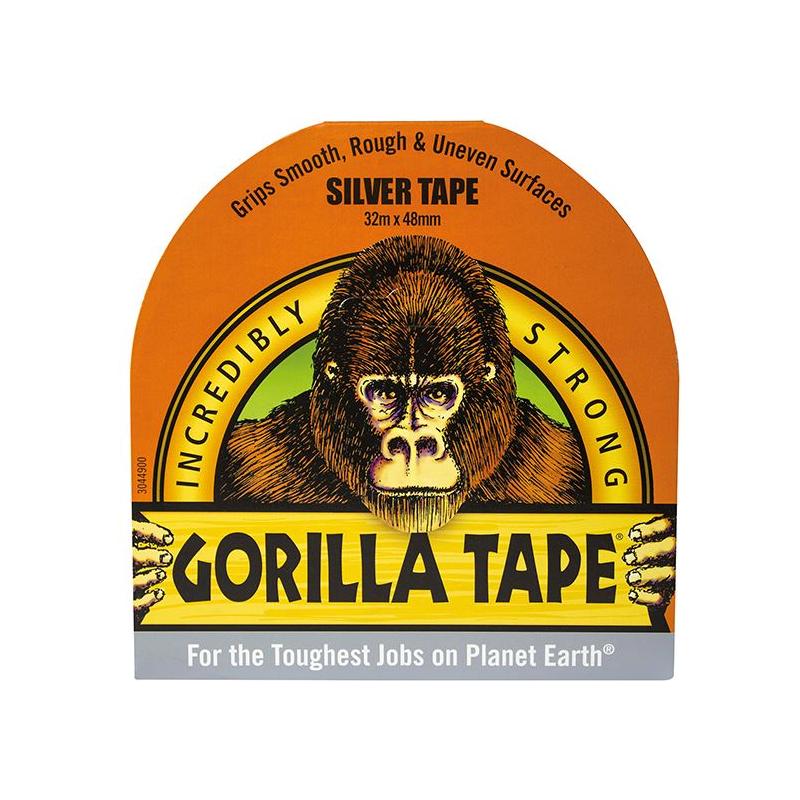 Gorilla Glue Gorilla Tape® 48mm x 32m Silver Gorilla Glue - RockBottom Northampton