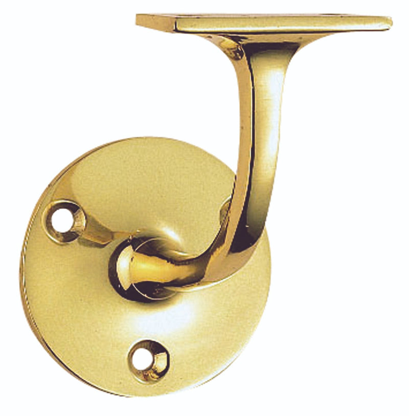 Handrail Bracket - (Lightweight) - Polished Brass