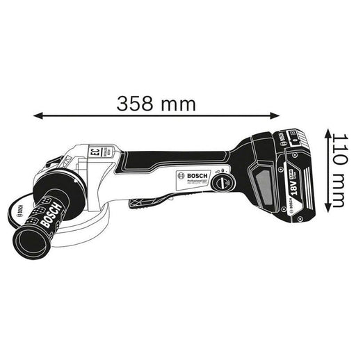 Bosch GWS 18V-10 PC Professional Angle Grinder 125mm 18V Bare Unit Bosch - RockBottom Northampton