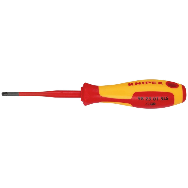 Knipex 98 25 01 SLS VDE Insulated Plus/Minus Pozidriv Screwdriver, PZ/S1 x 80mm Draper - Town Tools