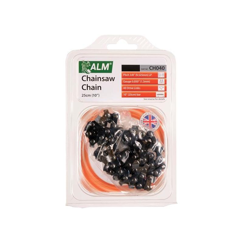 Alm Manufacturing CH040 Chainsaw Chain 3/8in x 40 links 1.3mm - Fits 25cm Bars ALM Manufacturing - RockBottom Northampton 