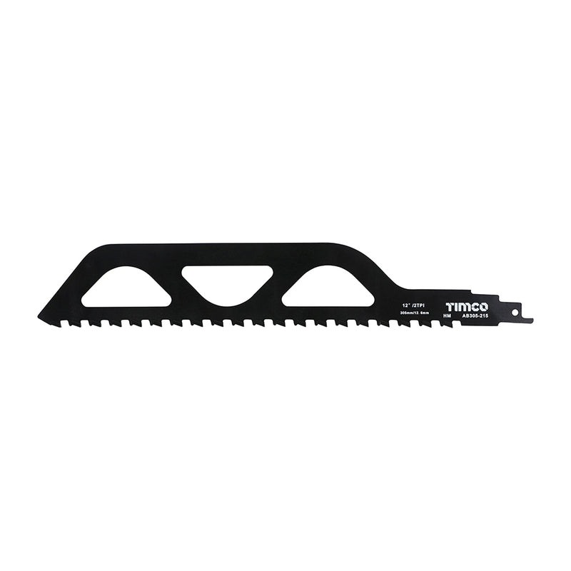TIMCO Reciprocating Saw Blades Block / Brick Cutting Tungsten Carbide Tipped Blade