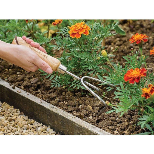 Kent & Stowe Stainless Steel Hand 3-Prong Cultivator, FSC® Kent & Stowe - RockBottom Northampton