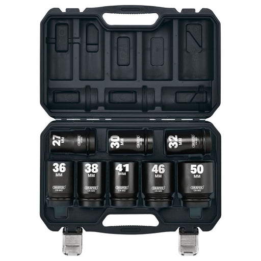 Draper Draper HI-TORQ Metric Deep Impact Socket Set, 1" Sq. Dr. (8 Piece) Draper - Town Tools