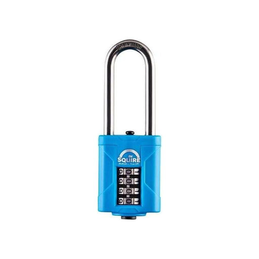 Squire CP50S25 Heavy-Duty Rustproof Marine Combi Padlock 50mm Long Shackle 63mm Boxed Squire - RockBottom Nothampton