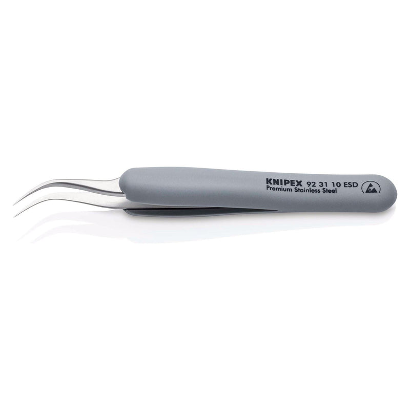 Draper Knipex 92 31 10 ESD Precision Tweezers with rubber handles ESD, 122mm Draper - Town Tools
