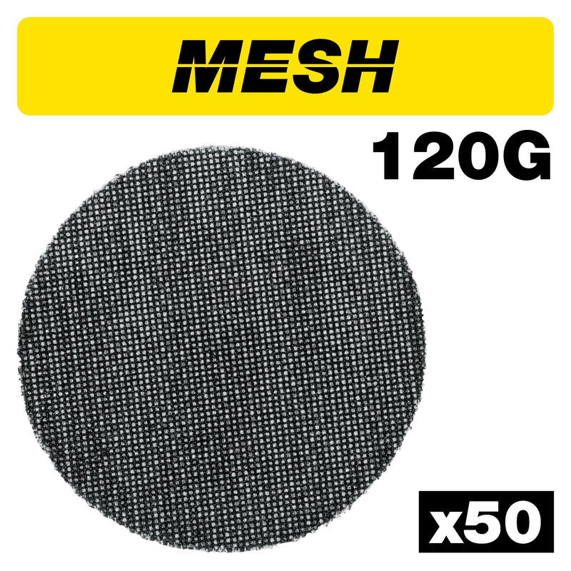 Trend Mesh Random Orbital Sanding Discs 150mm 120 Grit