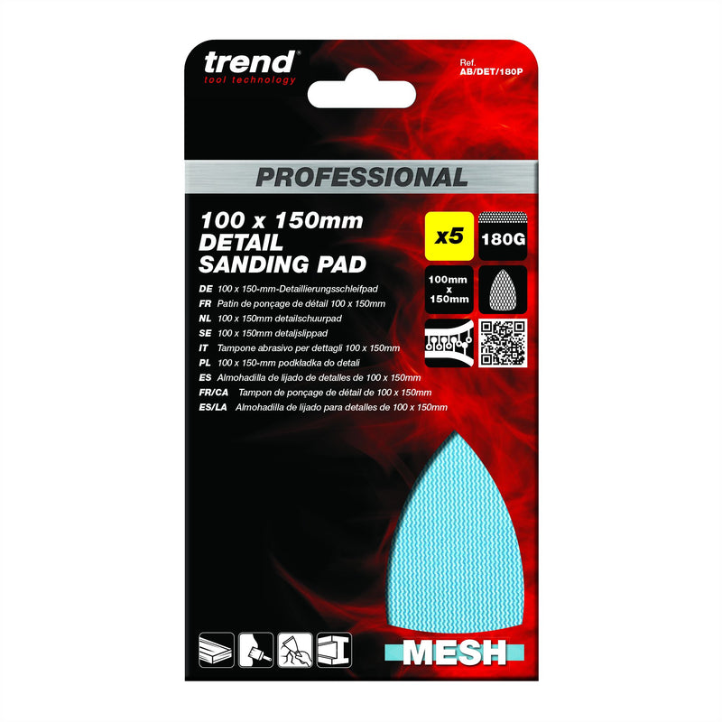 Trend AB/DET/180P 180G Pro Mesh Detail Sanding Pad