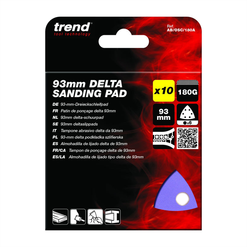 Trend Delta Sanding Pad 180G 10 Pack