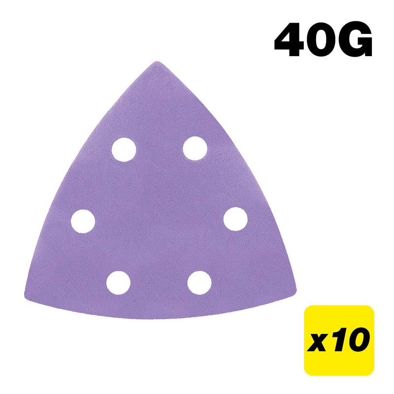 AB/OSC/40Z - 93 x 93mm 40G Delta Sanding Pad, 10 Pack