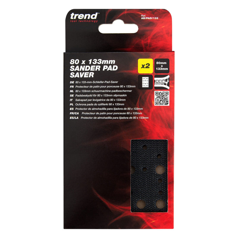 Trend Sander Pad Saver 80x133mm Professional 2 Pack