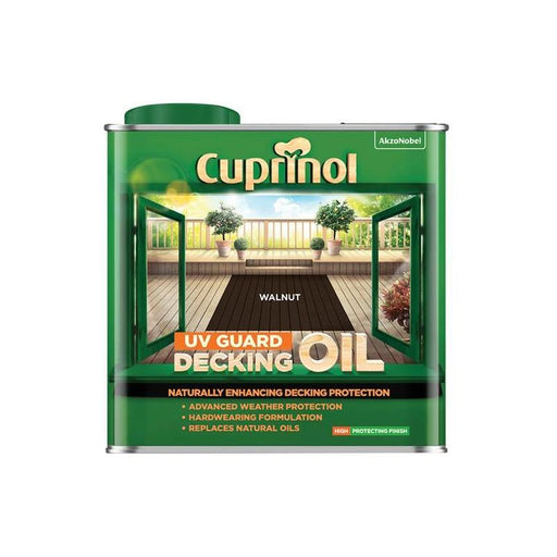 Cuprinol UV Guard Decking Oil Walnut 2.5 litre Cuprinol - RockBottom Northampton