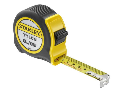 STANLEY Hand Tools Tylon Pocket Tape 8m/26ft (Width 25mm) Loose STANLEY� Hand Tools - RockBottom Nothampton