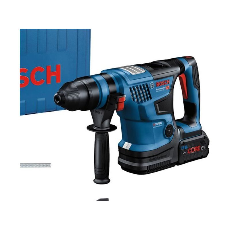Bosch GBH 18V-34 CF Pro BITURBO SDS-Plus Rotary Hammer 18V 2 x 5.5Ah ProCORE18V Li-ion Bosch - RockBottom Northampton